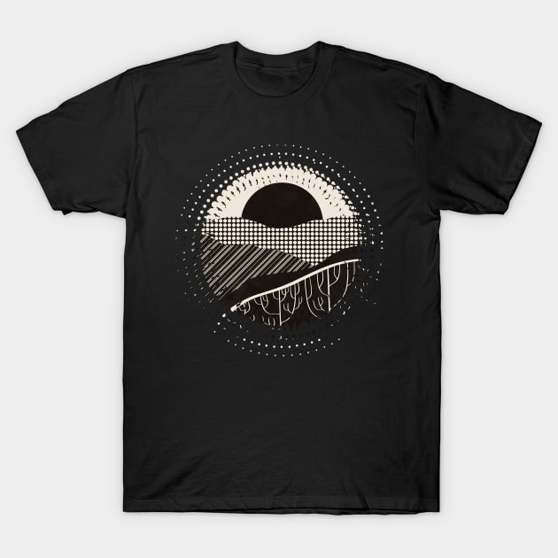 Retro Fusion Landscape 02 T-Shirt by ViviGonzalezArt